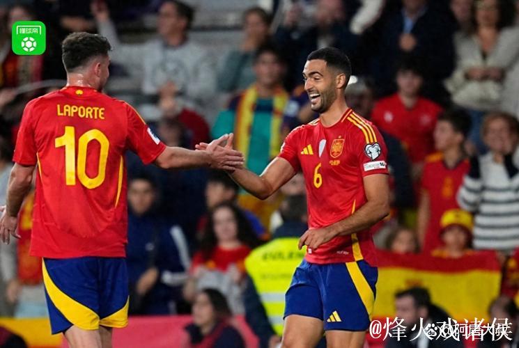 梅里诺双响西班牙4-0保加利亚 世预赛四连胜小组领跑