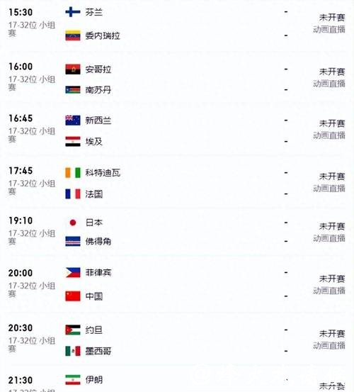 2023年世界杯比赛安排及赛程详情 2023年世界杯比赛安排及赛程详情